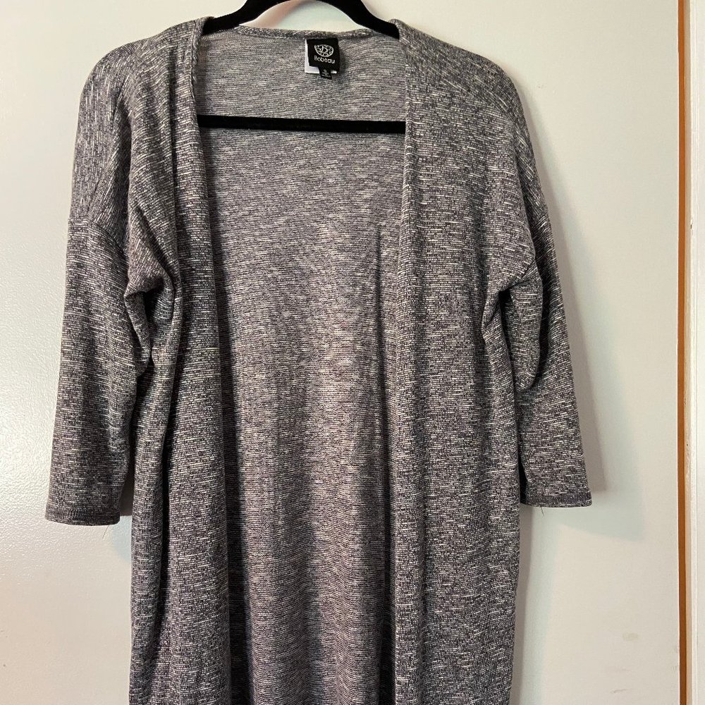 Grey Jersey Cardigan